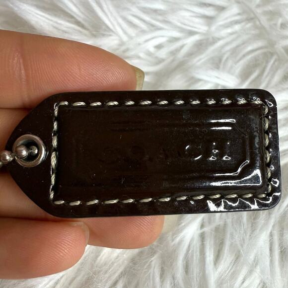 1.5" y2k COACH Vintage Fob Bag Charm Hang tag Hangtag - Picture 1 of 2